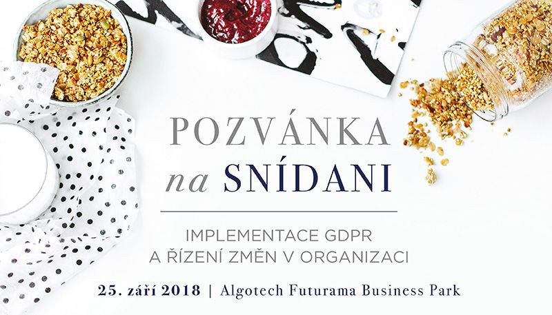 Algo snídaně na téma GDPR