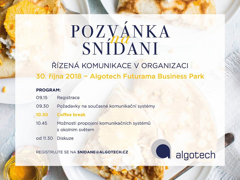 Algo snídaně - Řízená komunikace v organizaci